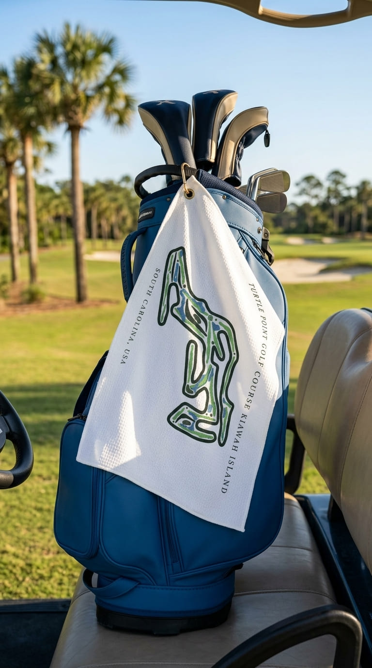 Turtle point golf course Kiawah island South carolina  | Golf Course Print Towels | Golf Course Microfiber image 2