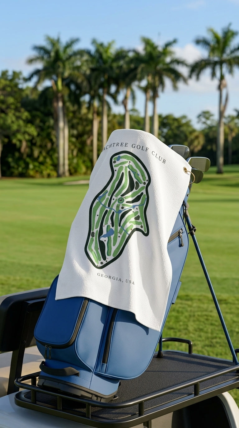 Peachtree golf club Georgia | Golf Course Print Towels | Golf Course Microfiber image 0