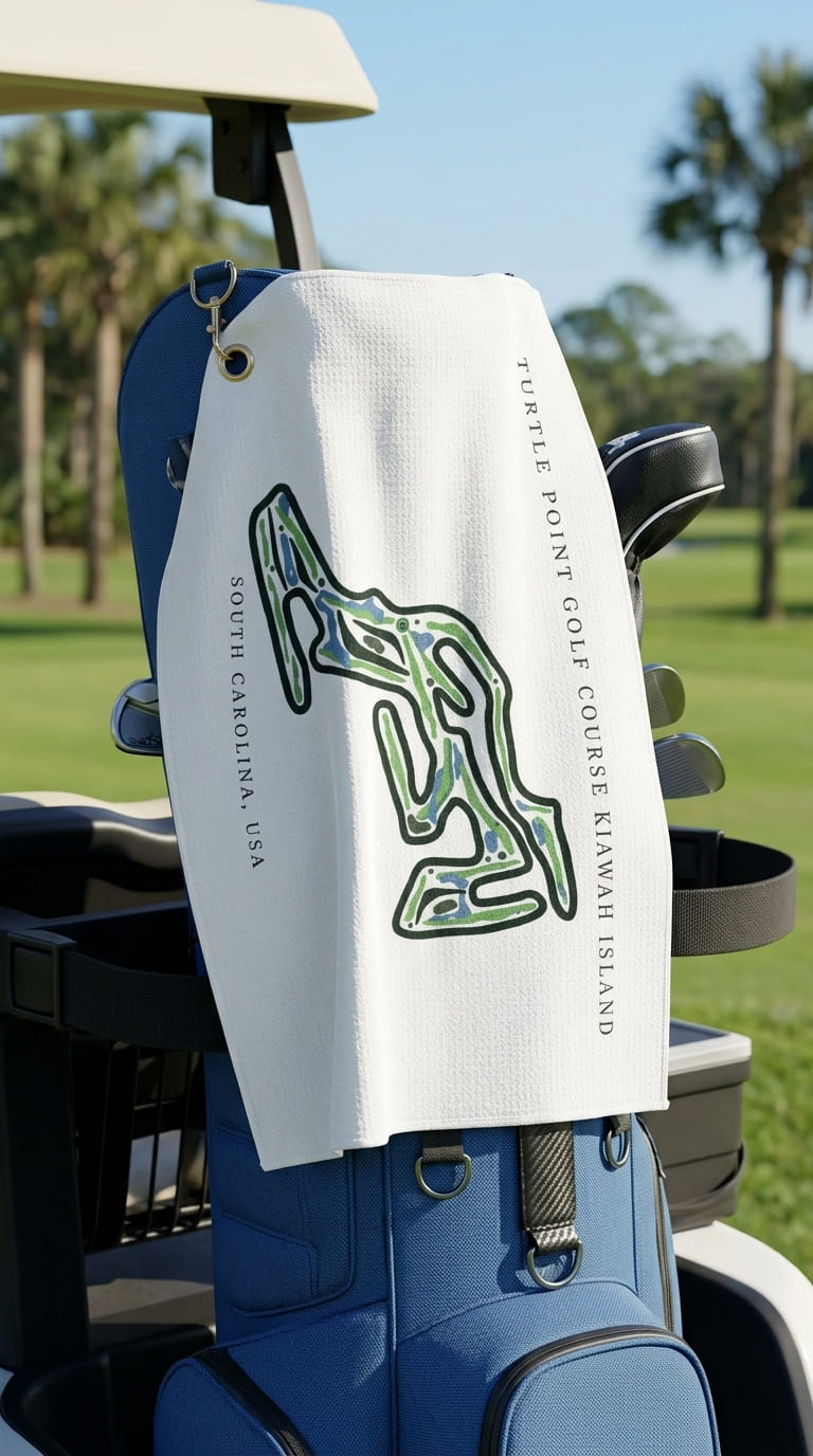 Turtle point golf course Kiawah island South carolina  | Golf Course Print Towels | Golf Course Microfiber image 3