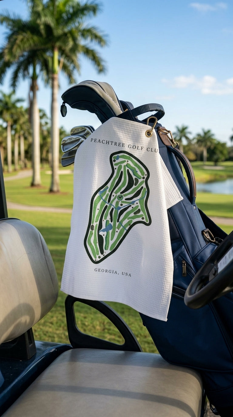 Peachtree golf club Georgia | Golf Course Print Towels | Golf Course Microfiber image 2