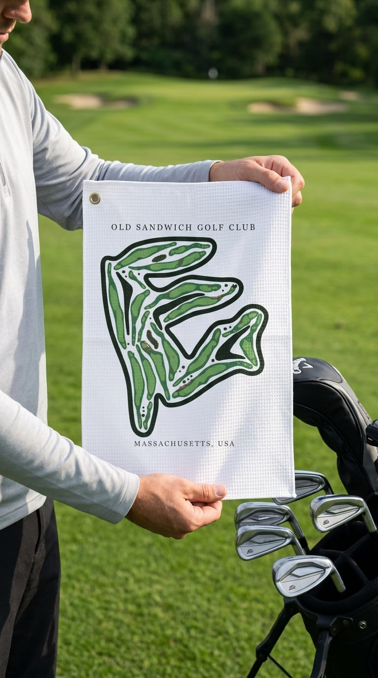 Old Sandwich Golf Club, Massachusetts  | Golf Course Print Towels | Golf Course Microfiber image 1