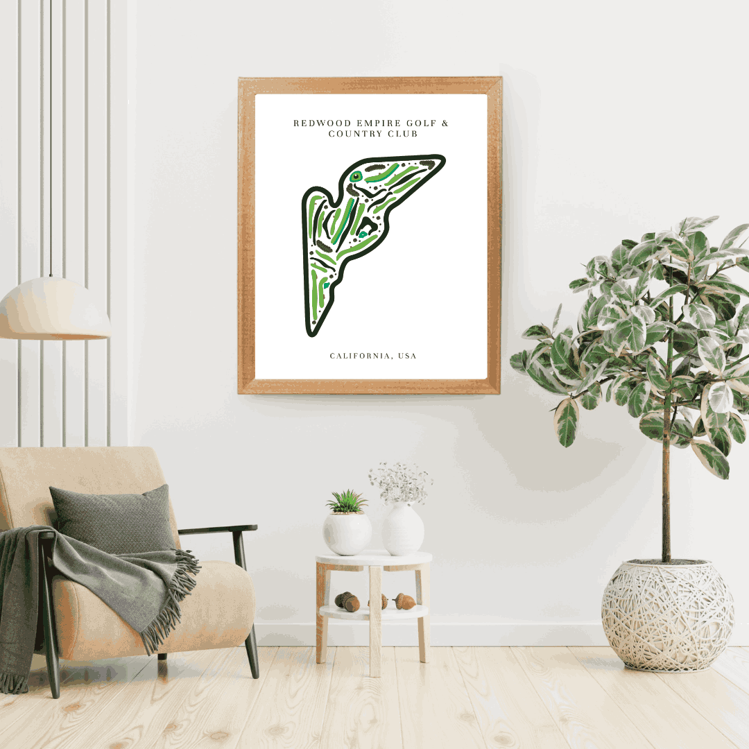 Redwood Empire Golf & Country Club, Golf Course Print, California