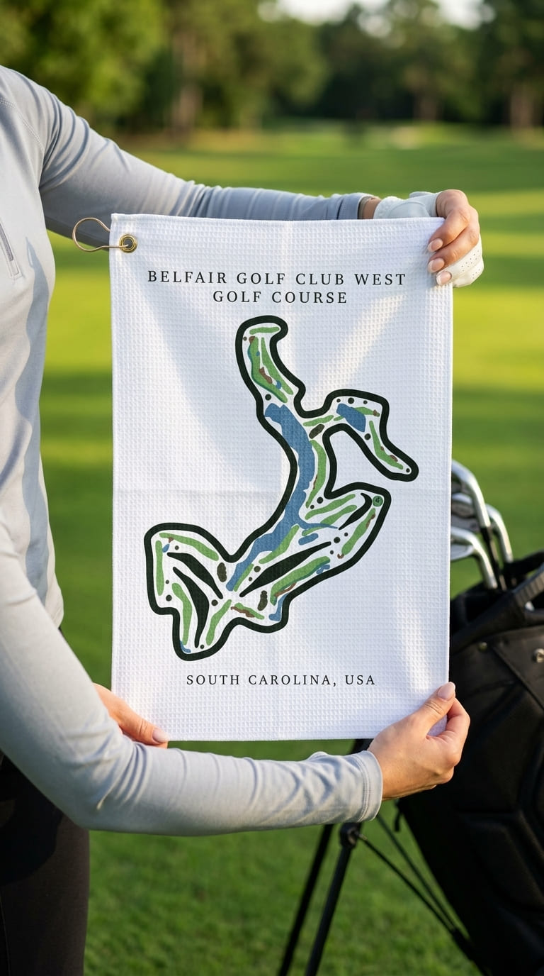 Belfair golf club west golf course South carolina  | Golf Course Print Towels | Golf Course Microfiber image 2