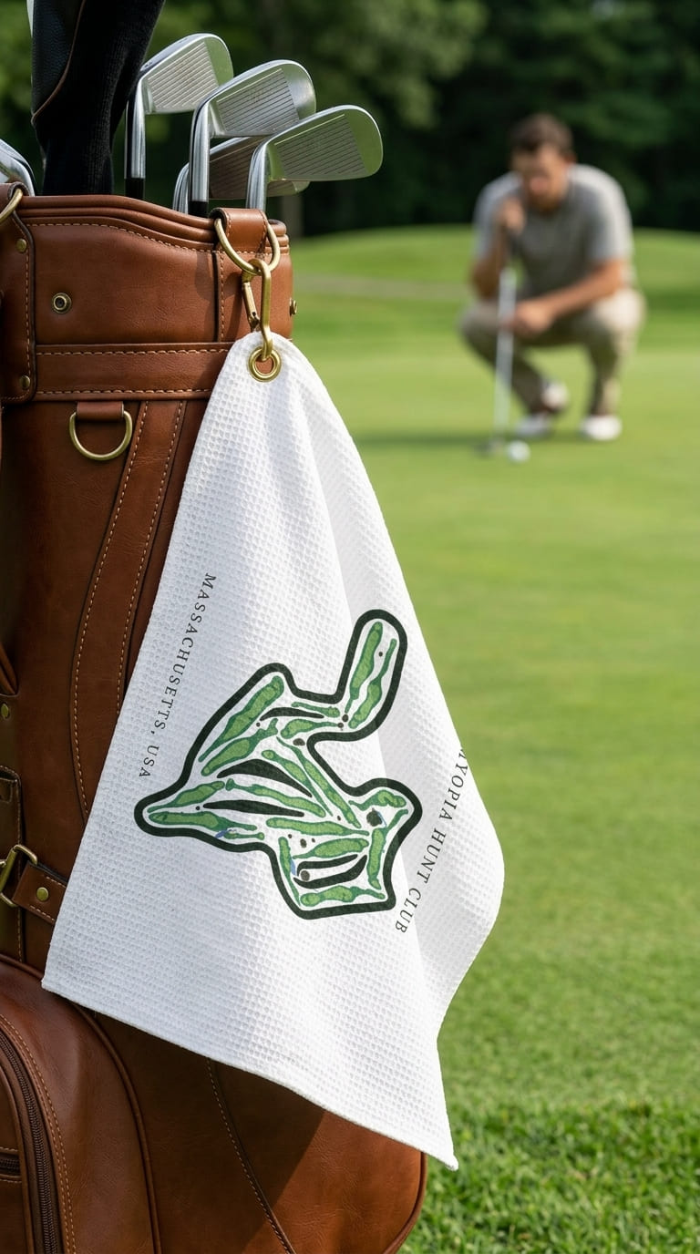 Myopia Hunt Club, Massachusetts | Golf Course Print Towels | Golf Course Microfiber image 0