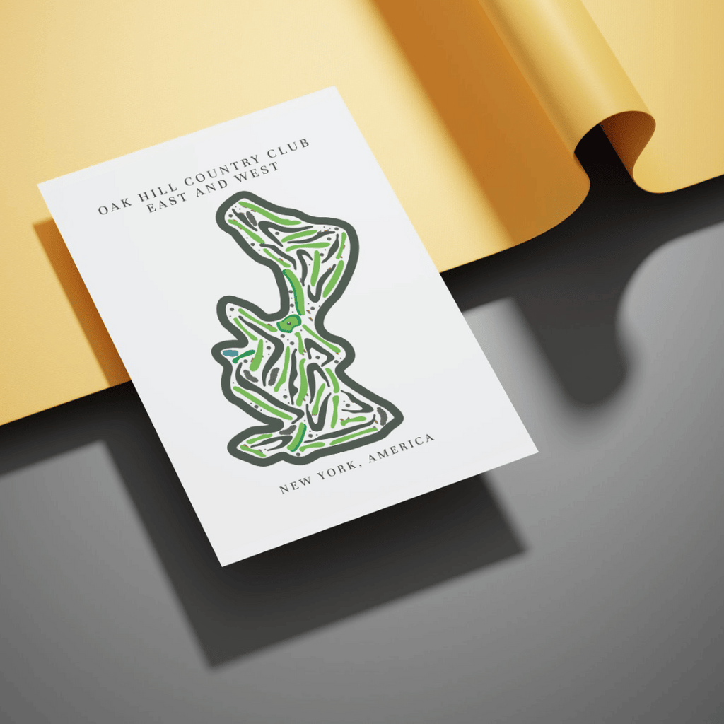 Oak Hill Country Club East & West, Golf Course Print, New York