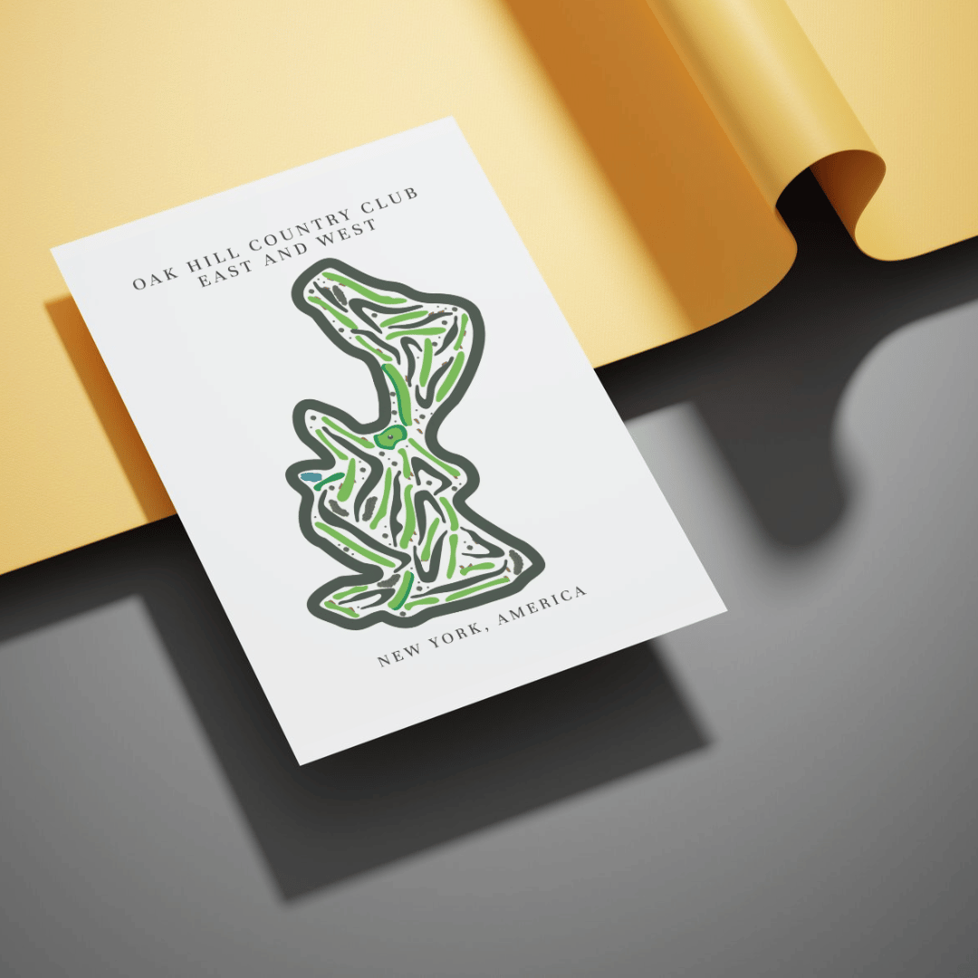 Oak Hill Country Club East & West, Golf Course Print, New York