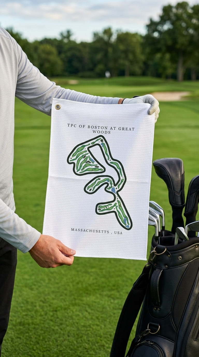 TPC of Boston at Great Woods, Massachusetts  | Golf Course Print Towels | Golf Course Microfiber image 3