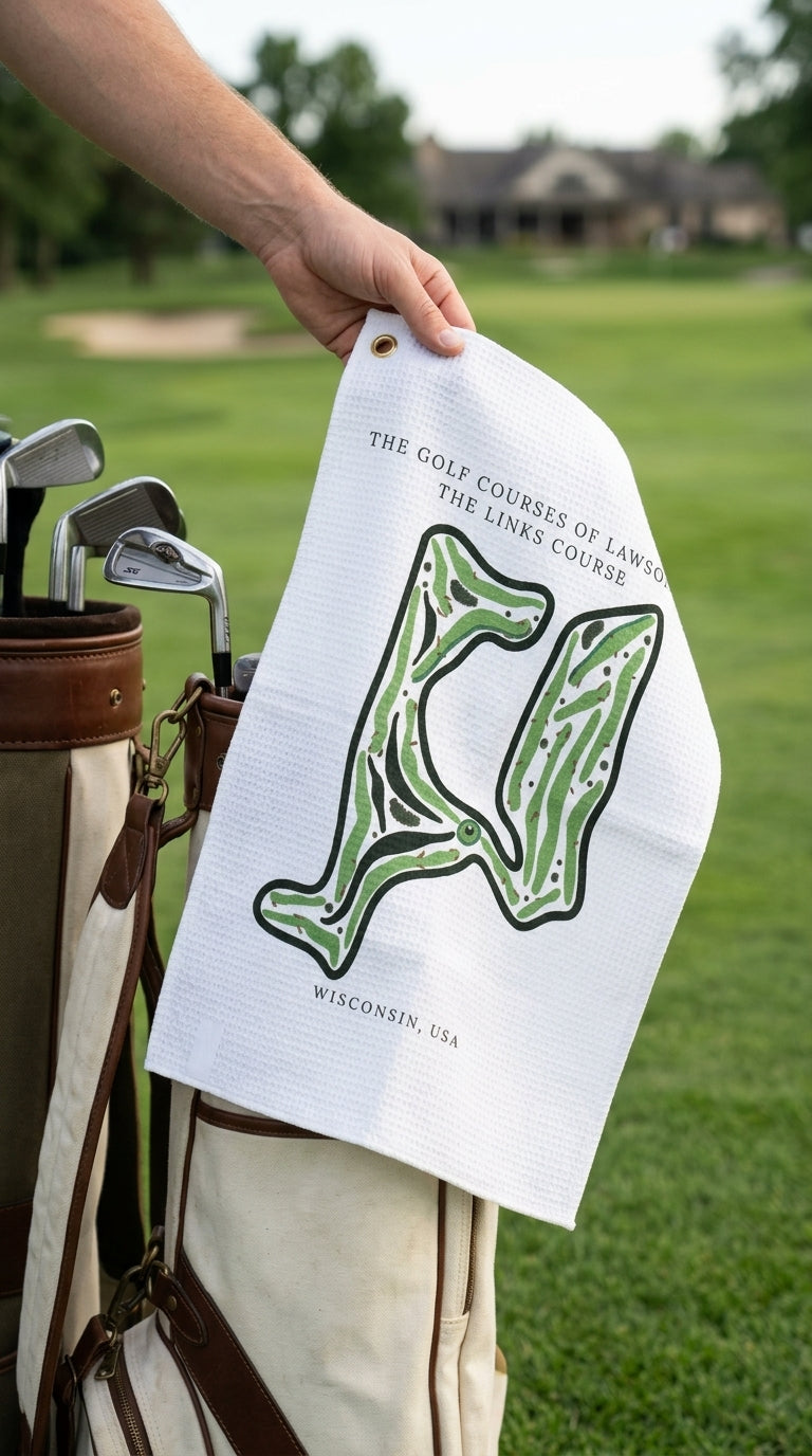 The Golf course of Lawsonia the links course Wisconsin | Golf Course Print Towels | Golf Course Microfiber image 2