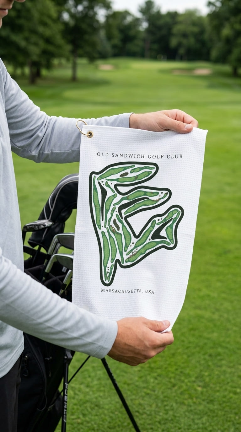 Old Sandwich Golf Club, Massachusetts  | Golf Course Print Towels | Golf Course Microfiber image 2