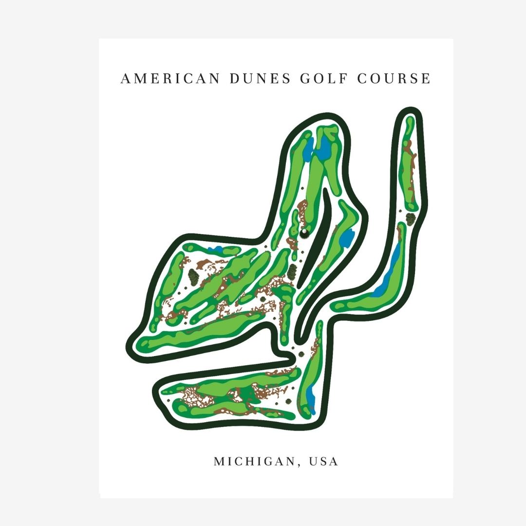 Double Eagle Golf Club Golf Course Prints, Ohio, Golf Map Artwork