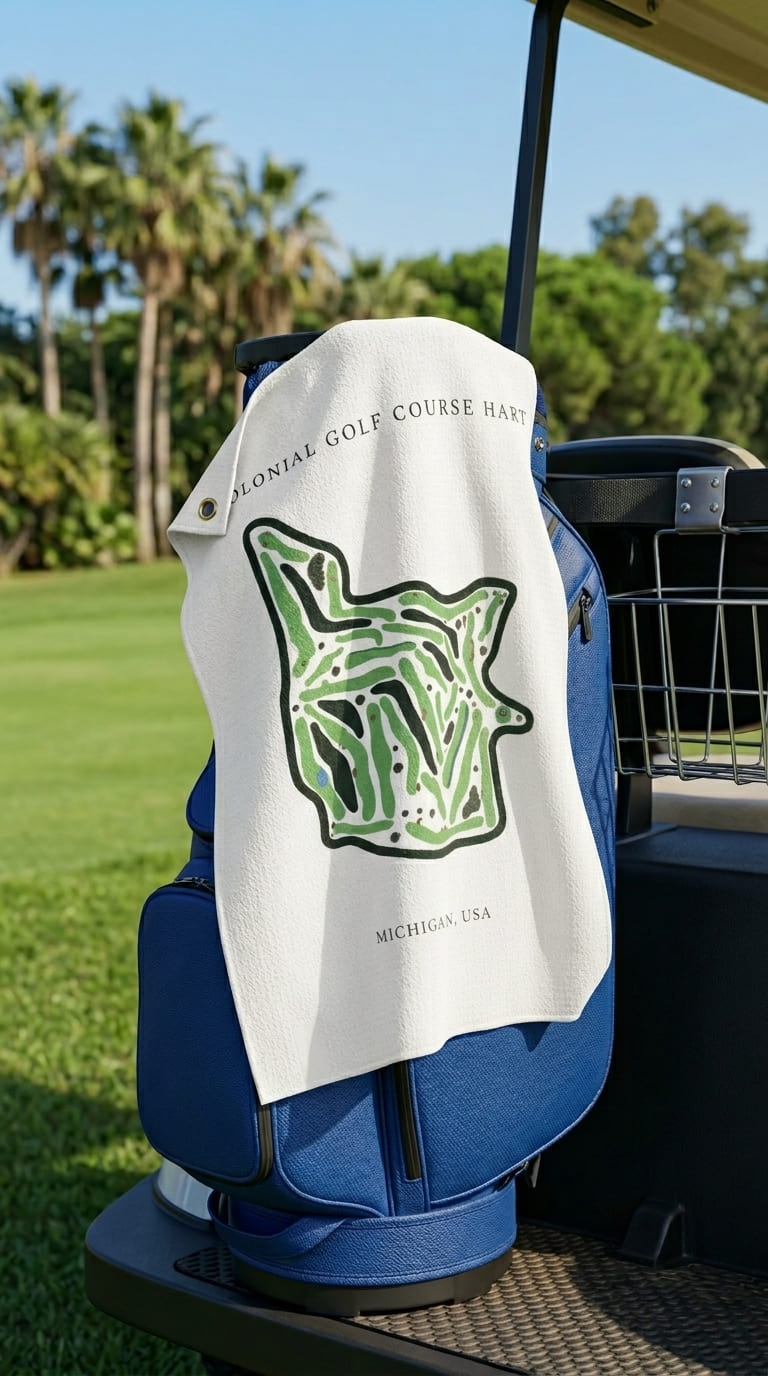 Colonial golf course hart Michigan  | Golf Course Print Towels | Golf Course Microfiber