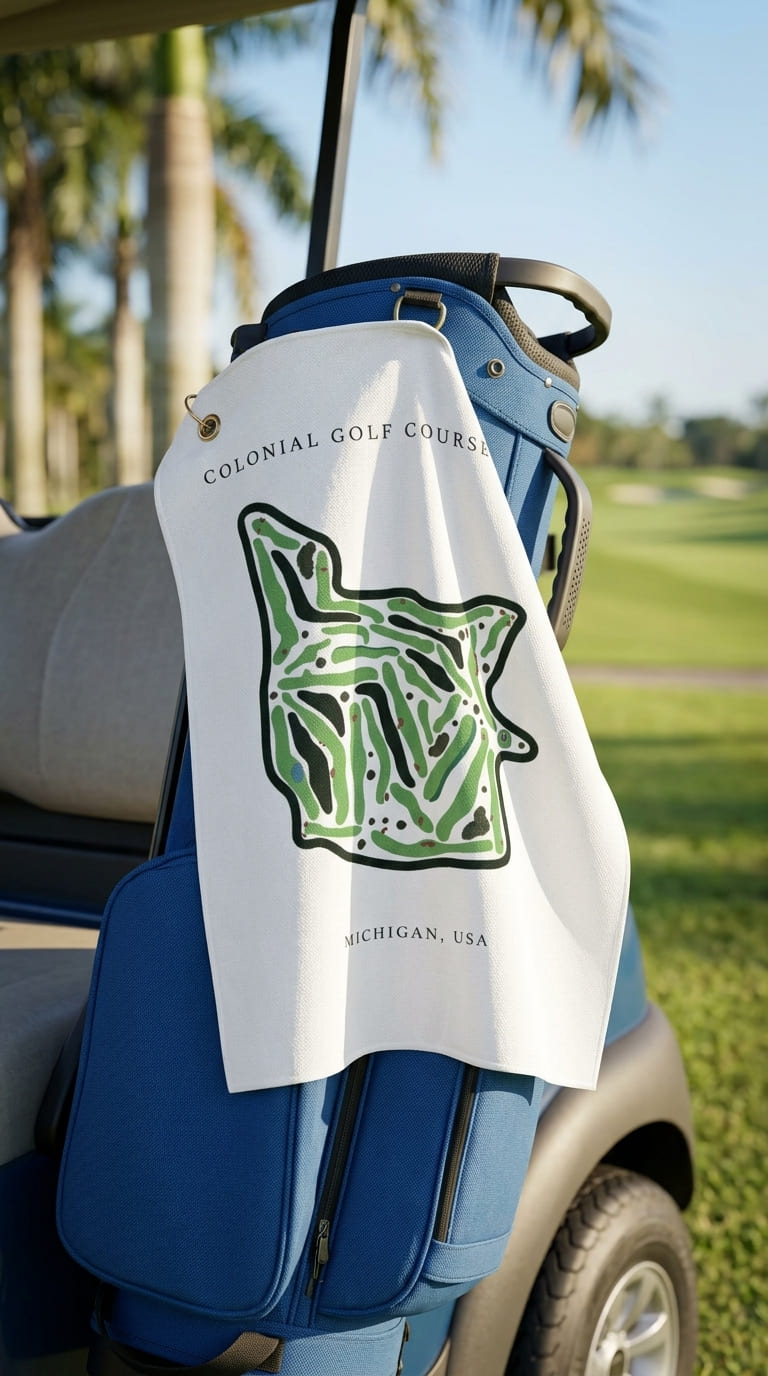 Colonial golf course hart Michigan  | Golf Course Print Towels | Golf Course Microfiber
