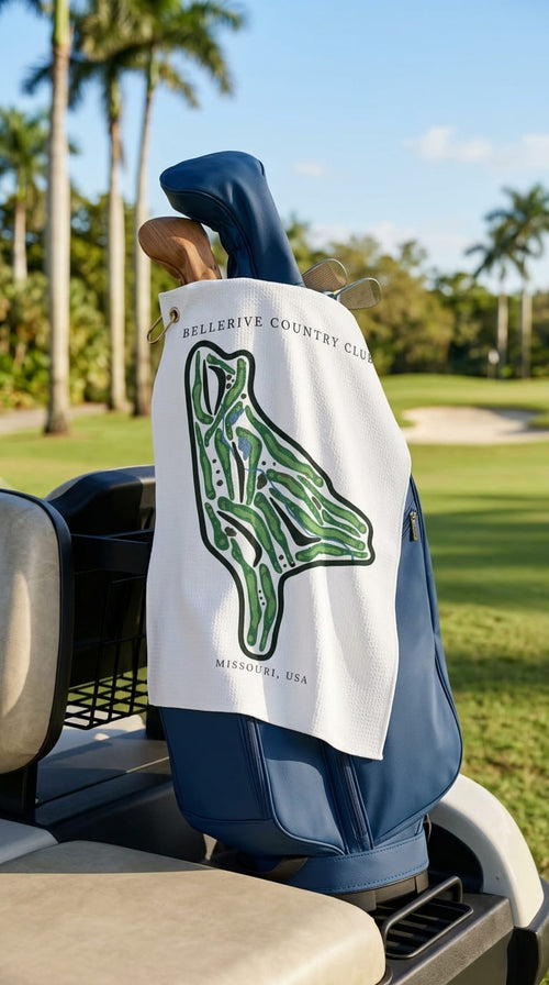 Bellerive Country Club, Missouri  | Golf Course Print Towels | Golf Course Microfiber