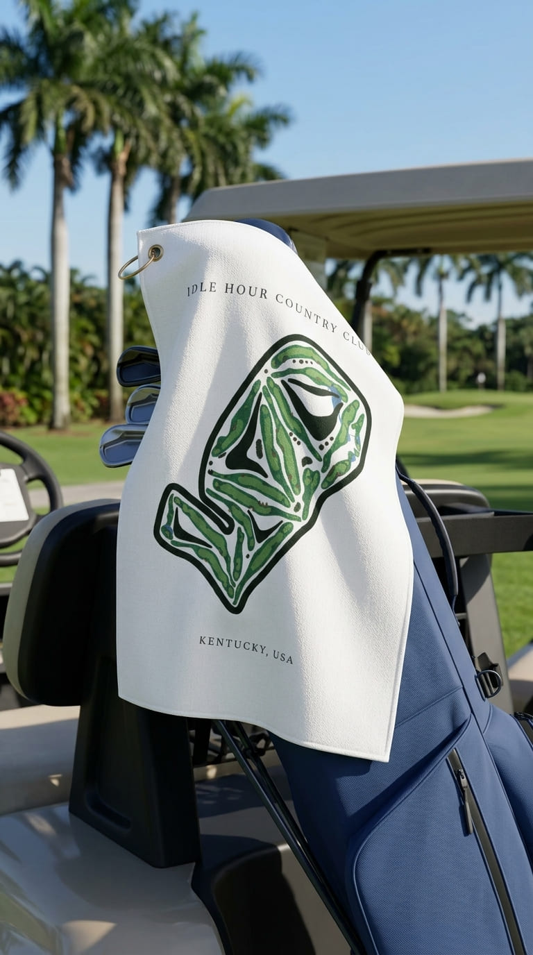 Idle Hour Country Club, Kentucky | Golf Course Print Towels | Golf Course Microfiber