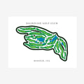 Dalhousie Golf Club Golf Course Prints, Missouri, Golf Map Artwork