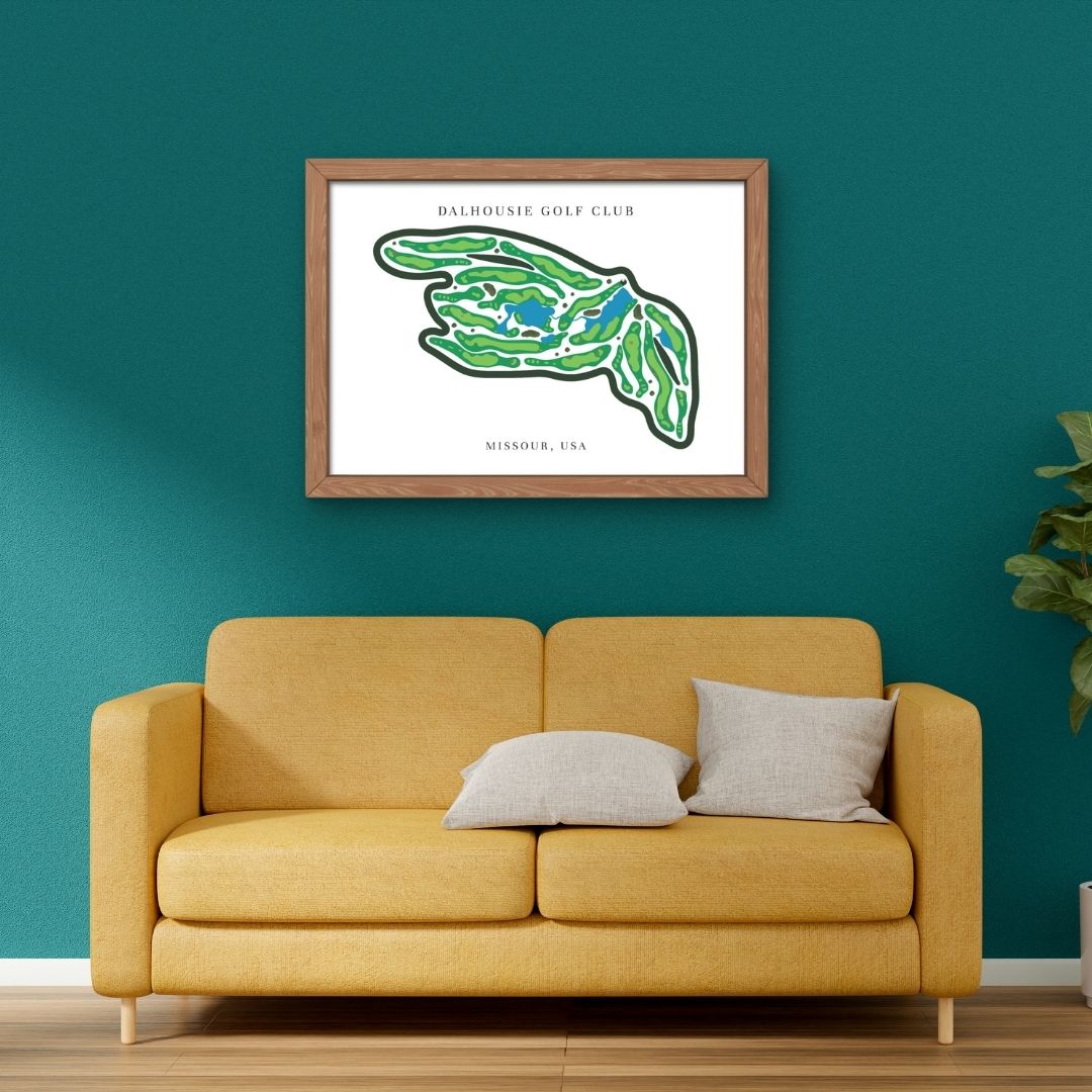 Dalhousie Golf Club Golf Course Prints, Missouri, Golf Map Artwork