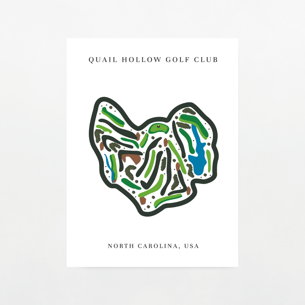 Quail Hollow Golf Club, Golf Course Print, North Carolina