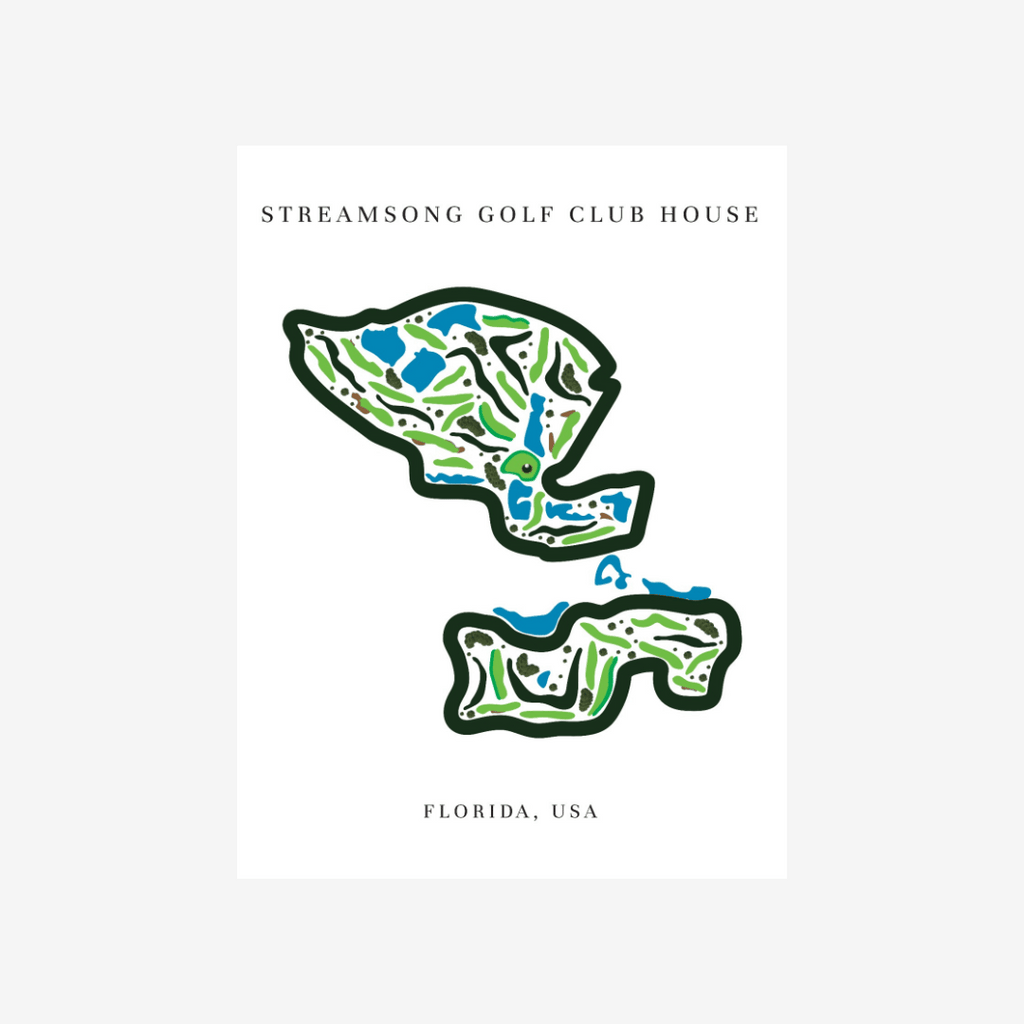 Streamsong Golf & Club house, Golf Course Print, Florida