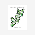 Beth Page Black Golf Course Print, New York, Golf Map Artworks