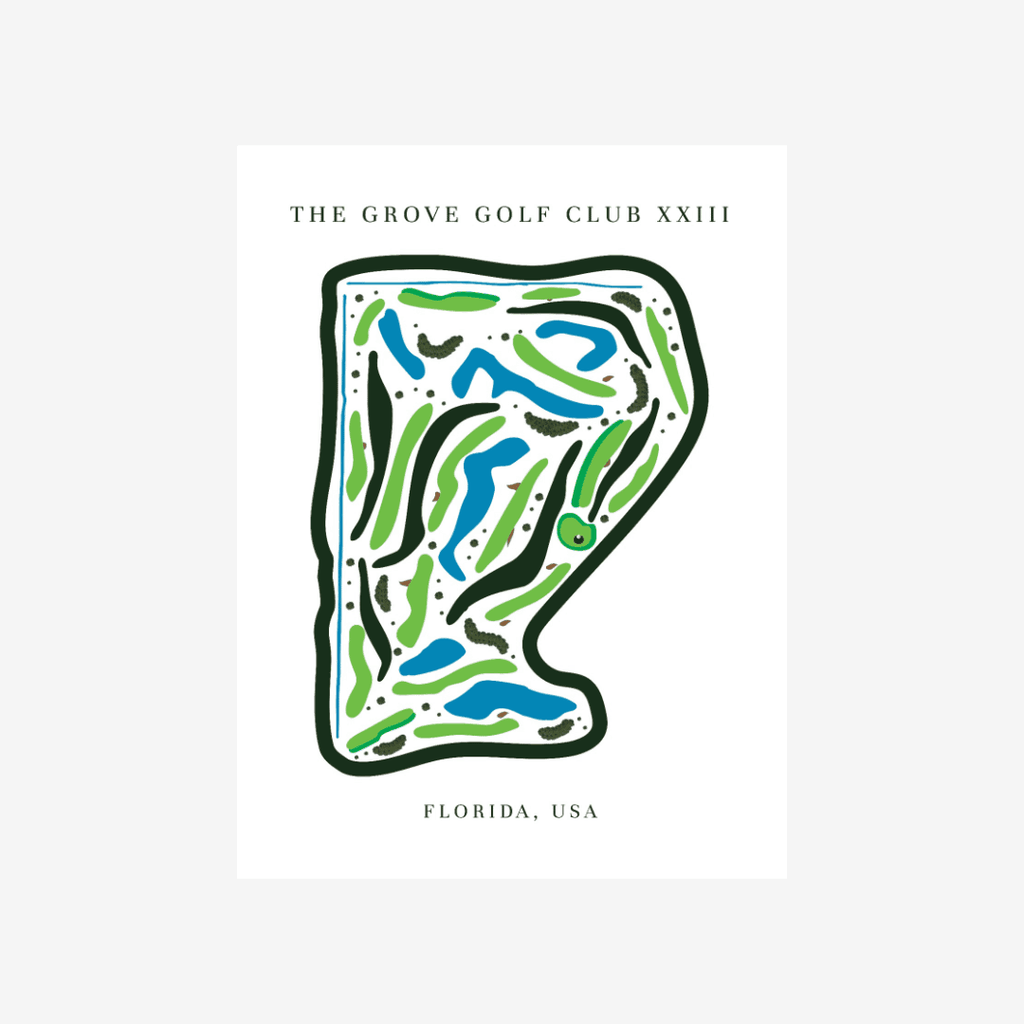 The Grove Golf Club XXIII, Golf Course Print, Florida
