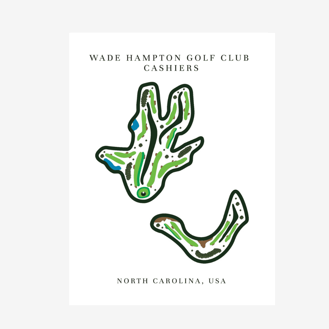 Wade Hampton Golf Club, Golf Course Print, North Carolina