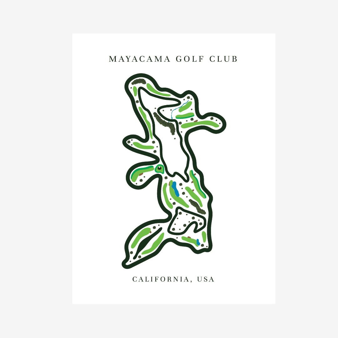Mayacama Golf Club, Golf Course Print, California