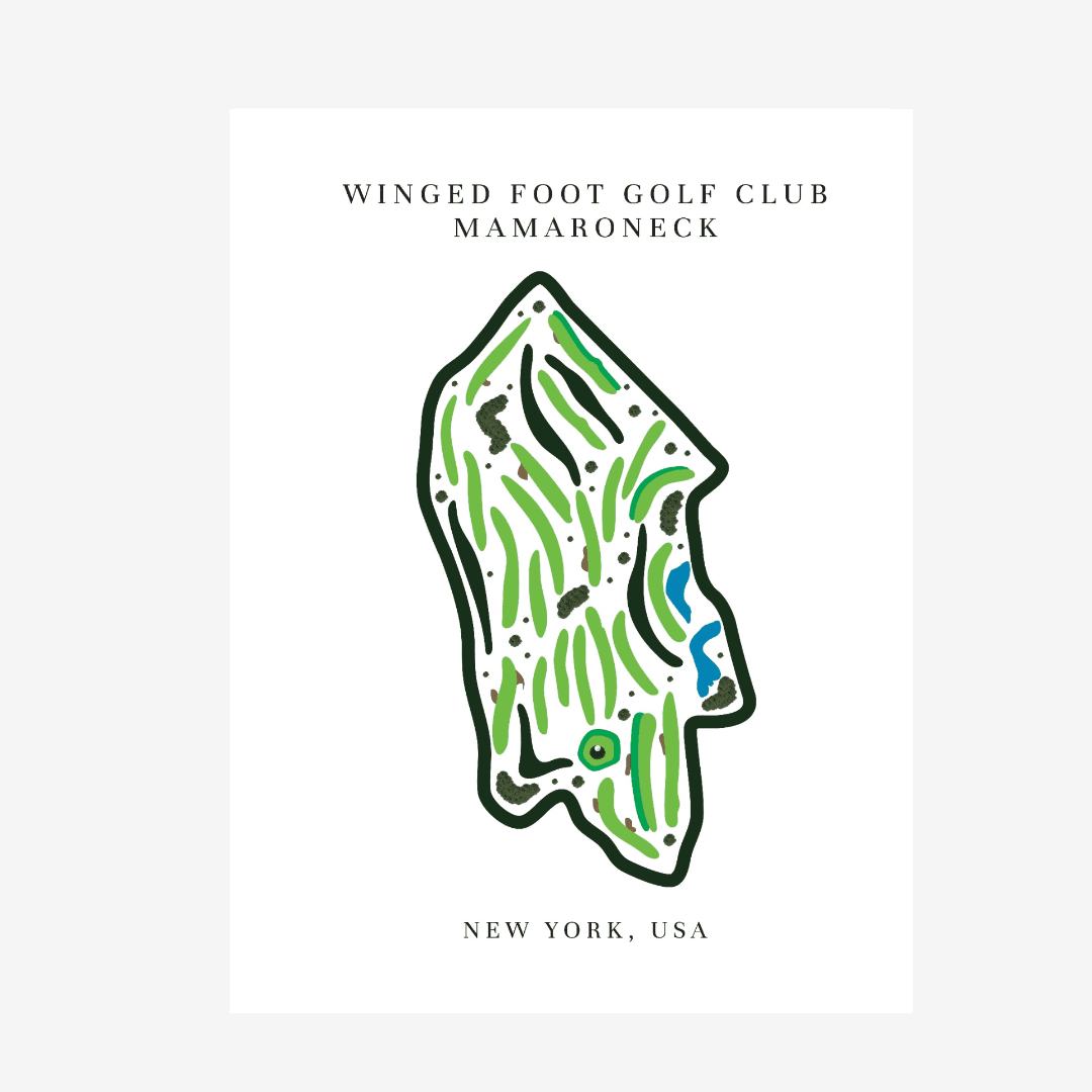 Winged Foot Golf Club, Golf Course Print, New York