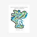 PGA National Resort, Golf Course Print, Florida, Golf Map Artworks
