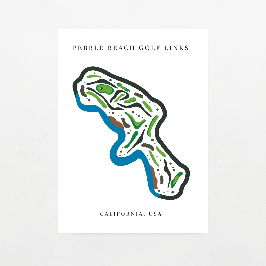 Pebble Beach Golf Links, Golf Course Print, California