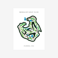 Medalist Golf Club, Golf Course Print, Florida, Golf Map Artworks