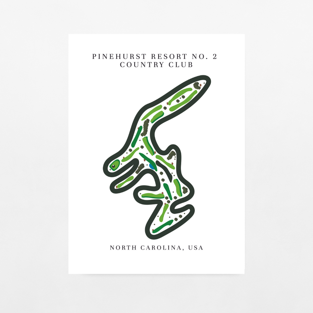 Pinehurst Resort No. 2 Country Club Golf Course Print, North Carolina