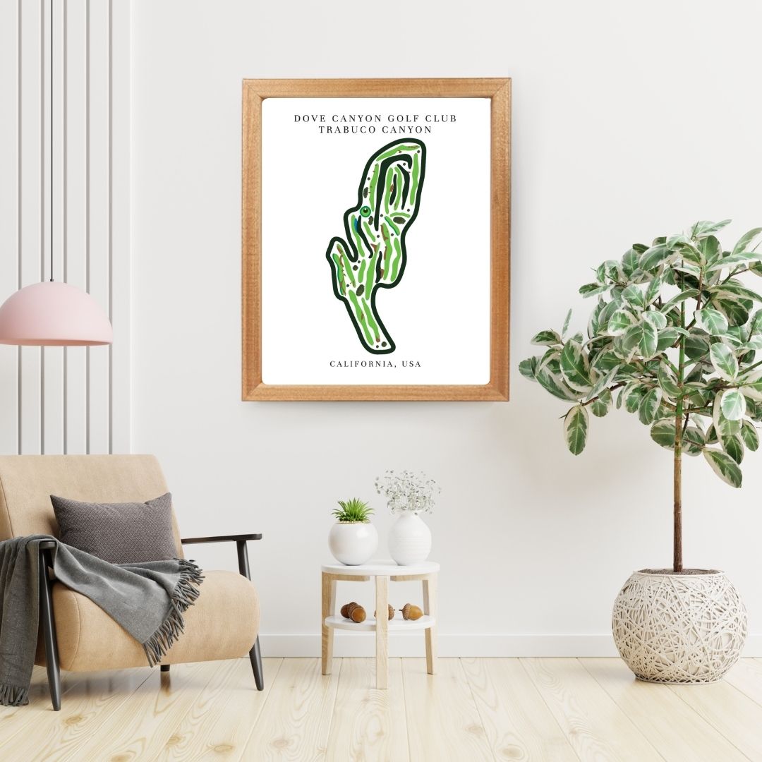 Dove Canyon Golf Club Golf Course Prints, California, Golf Map Artwork
