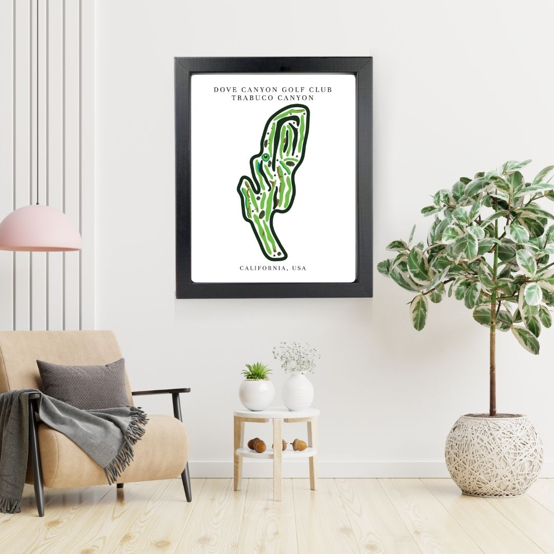 Dove Canyon Golf Club Golf Course Prints, California, Golf Map Artwork