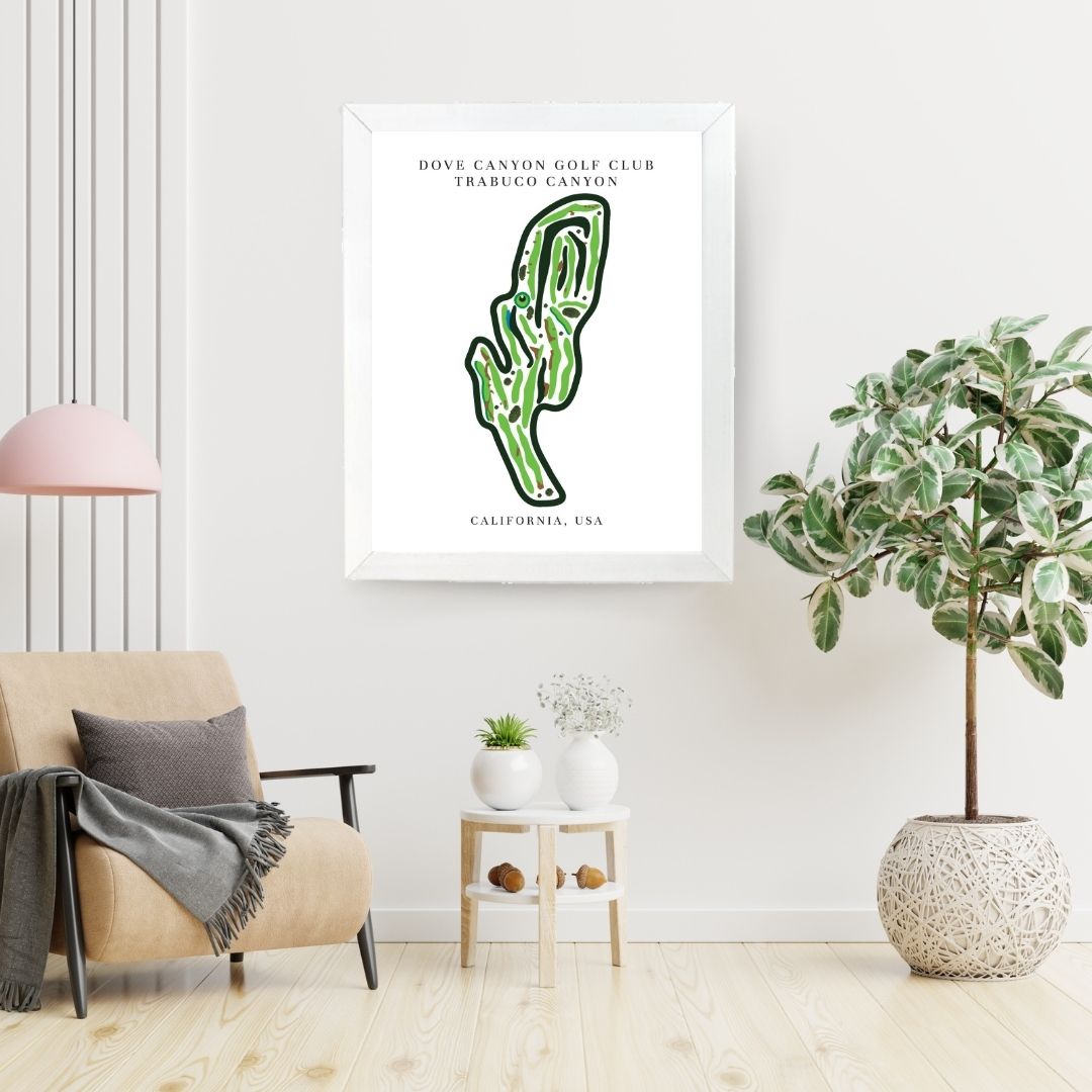 Dove Canyon Golf Club Golf Course Prints, California, Golf Map Artwork