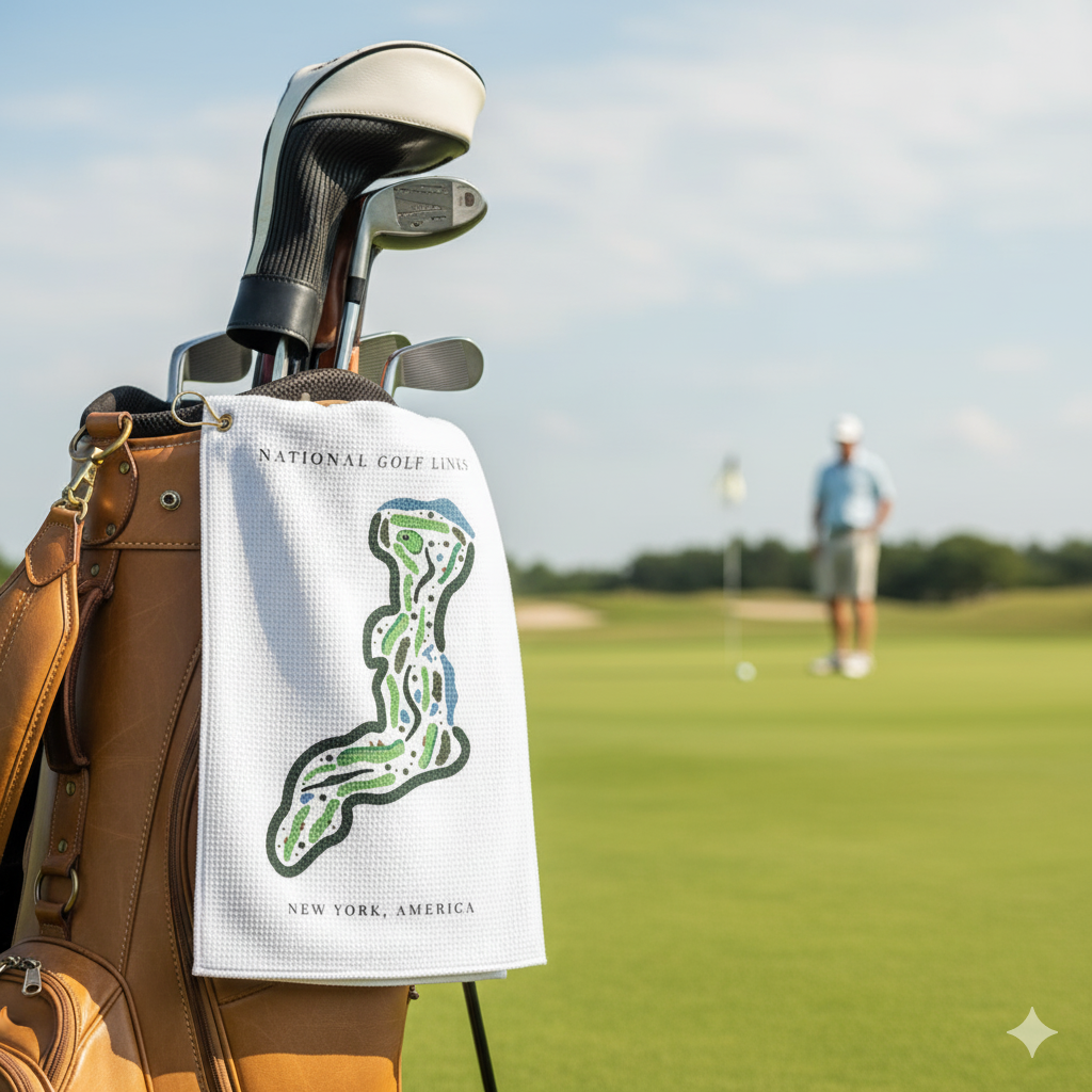 Custom Golf Course Towel | Golf Course Prints, Golf Course Print Towels, Golf Course Microfiber