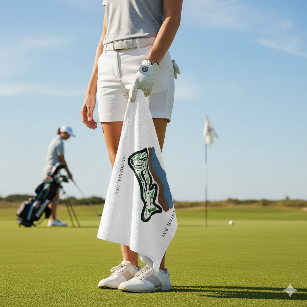 Custom Golf Course Towel | Golf Course Prints, Golf Course Print Towels, Golf Course Microfiber