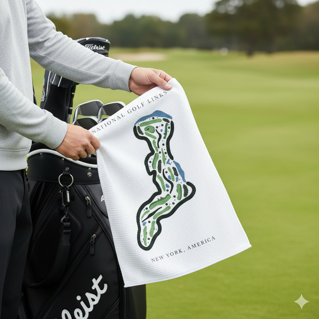 Custom Golf Course Towel | Golf Course Prints, Golf Course Print Towels, Golf Course Microfiber