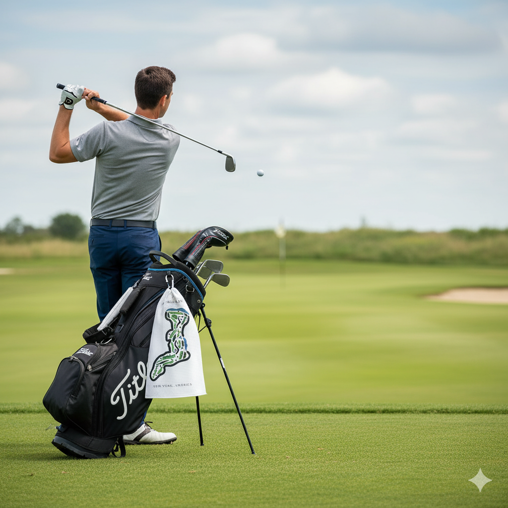 Custom Golf Course Towel | Golf Course Prints, Golf Course Print Towels, Golf Course Microfiber