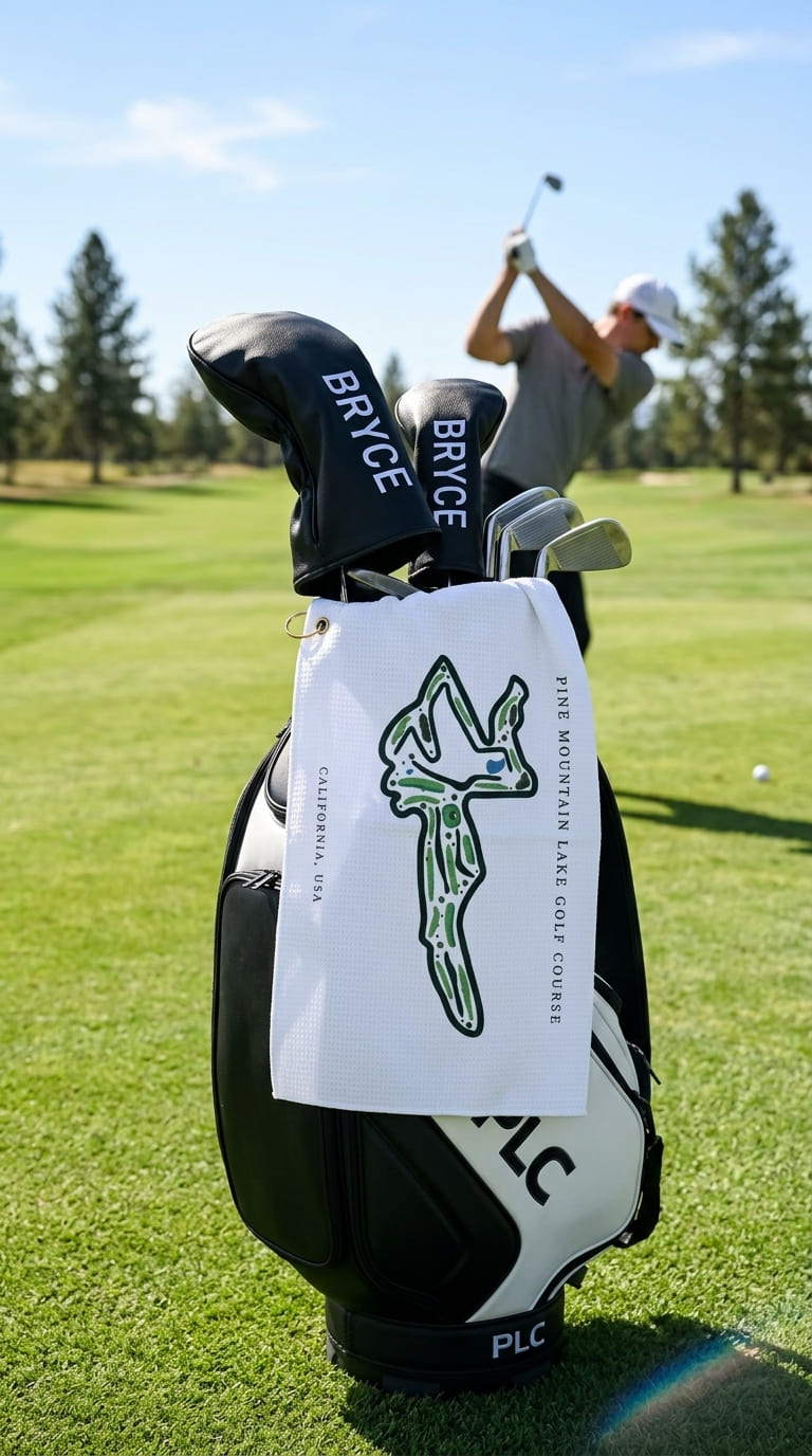 Pine Mountain Lake Golf Course Print, California | Golf Course Print Towels | Golf Course Microfiber