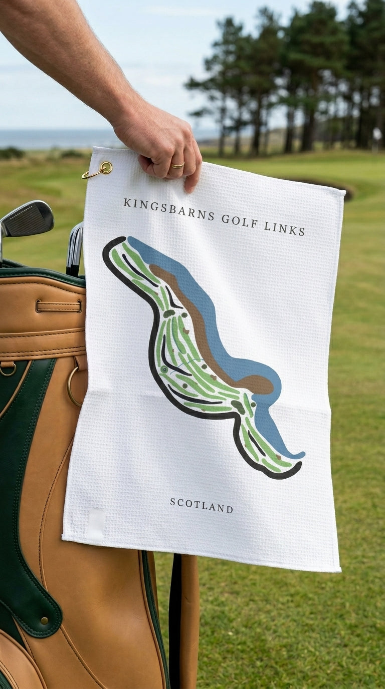 Kingsbarns Golf Links Golf Course Prints, Scotland | Golf Course Print Towels | Golf Course Microfiber