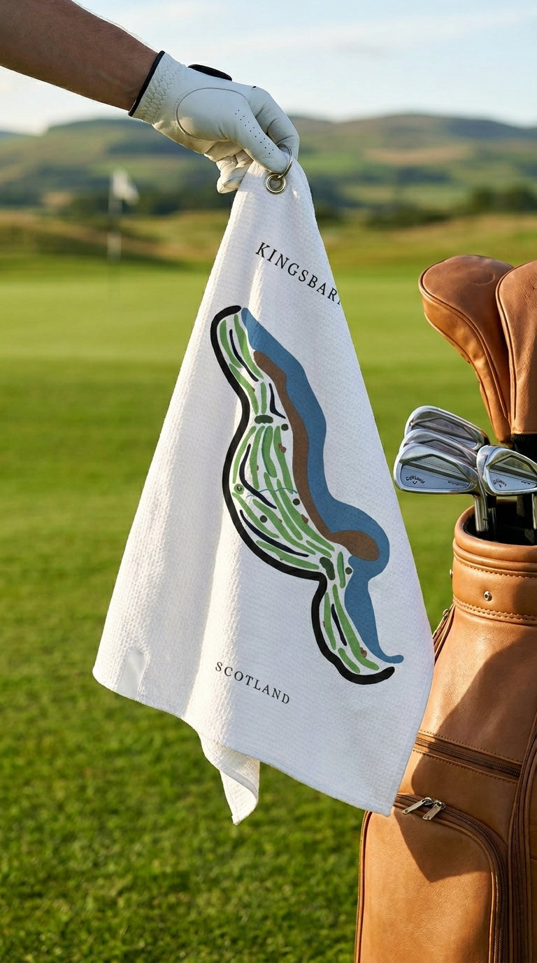 Kingsbarns Golf Links Golf Course Prints, Scotland | Golf Course Print Towels | Golf Course Microfiber