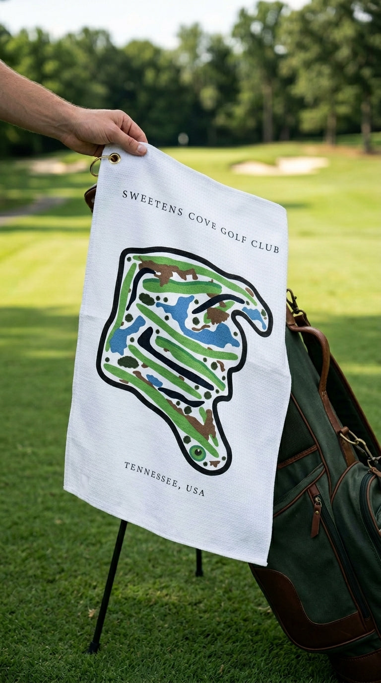 Sweetens Cove Golf Club Golf Course Prints, Tennessee | Golf Course Print Towels | Golf Course Microfiber