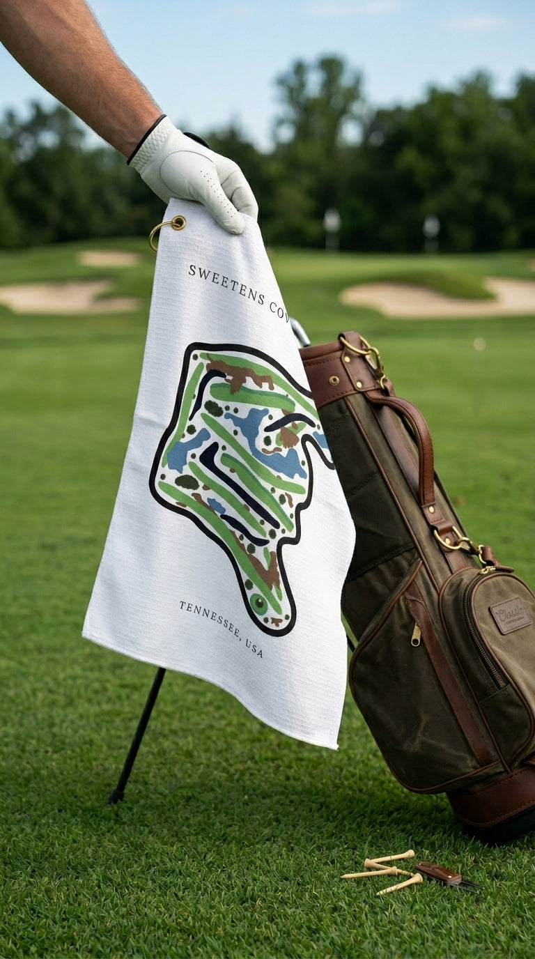 Sweetens Cove Golf Club Golf Course Prints, Tennessee | Golf Course Print Towels | Golf Course Microfiber