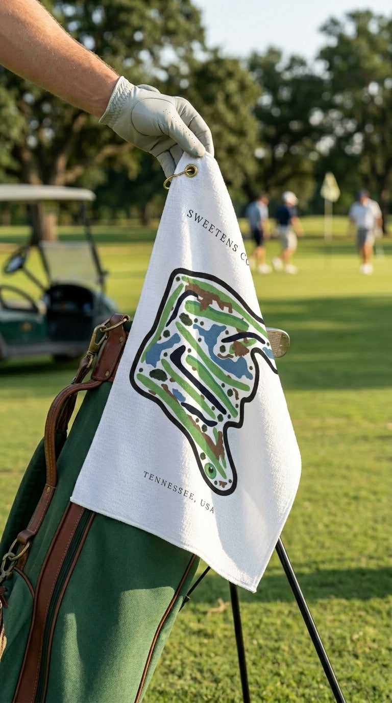 Sweetens Cove Golf Club Golf Course Prints, Tennessee | Golf Course Print Towels | Golf Course Microfiber