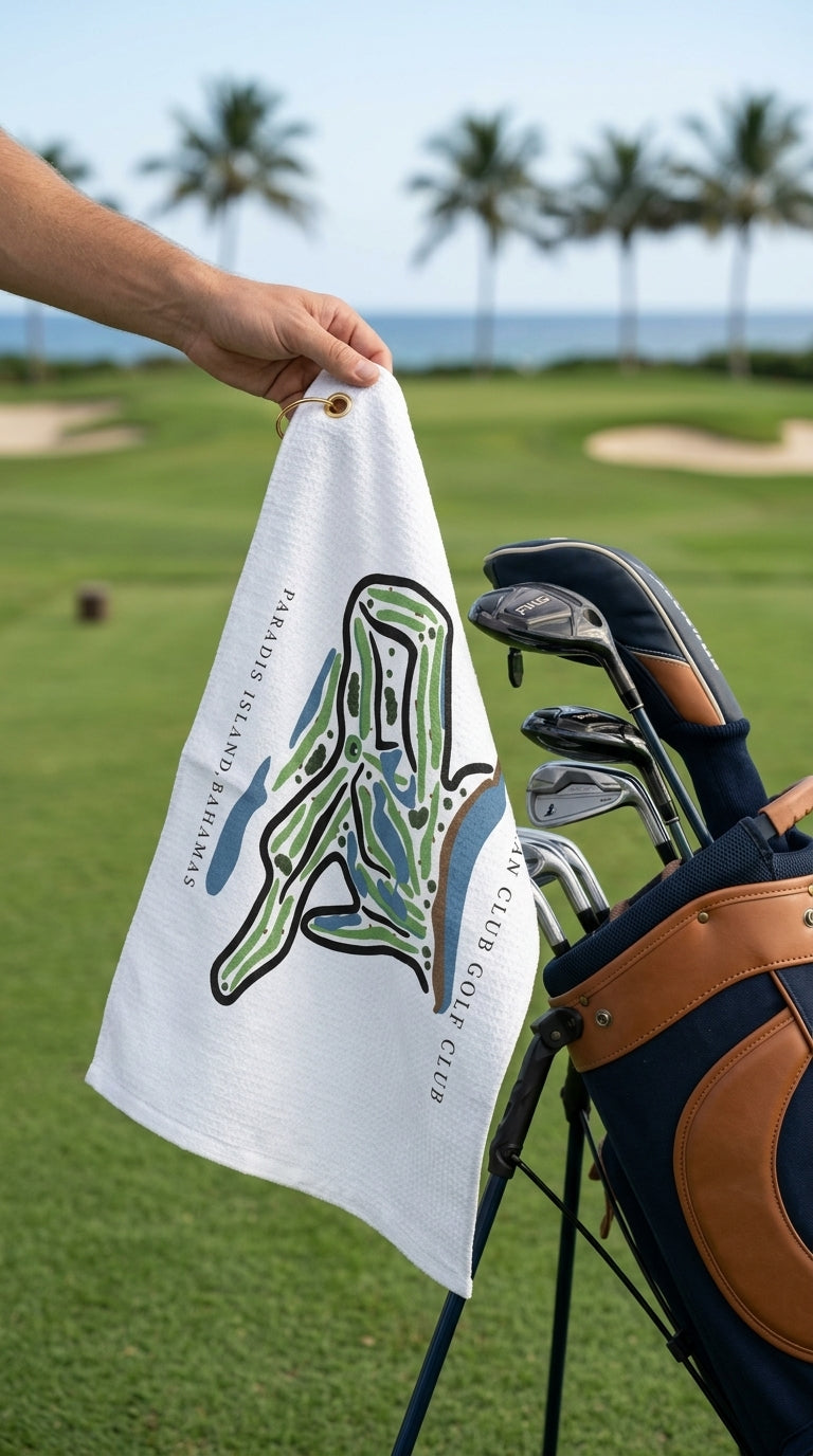 The Ocean Club Golf Club Golf Course Prints, Paradise Island – Bahamas | Golf Course Print Towels | Golf Course Microfiber