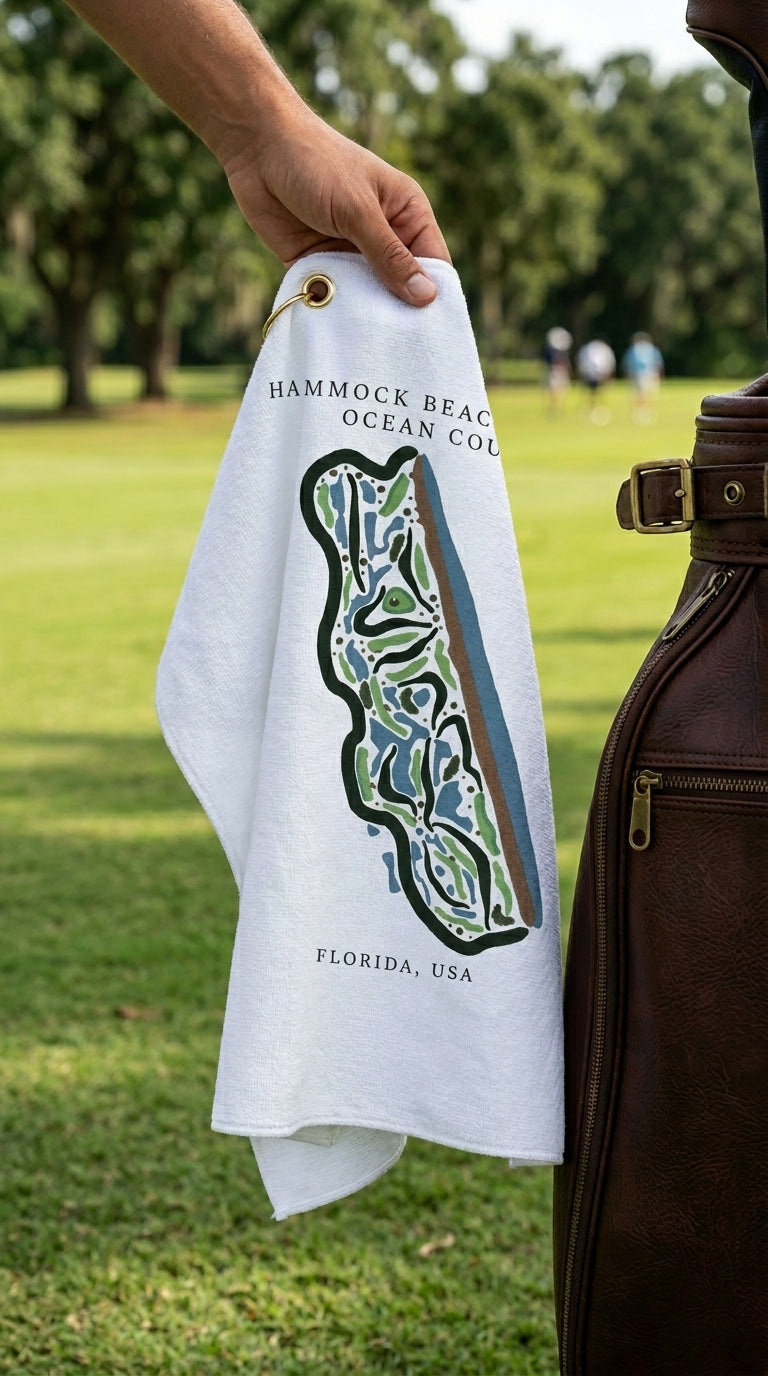 Hammock Beach Resort Ocean, Golf Course Print, Florida | Golf Course Print Towels | Golf Course Microfiber