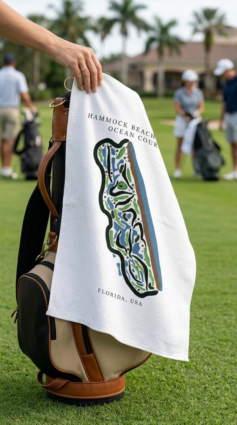 Hammock Beach Resort Ocean, Golf Course Print, Florida | Golf Course Print Towels | Golf Course Microfiber