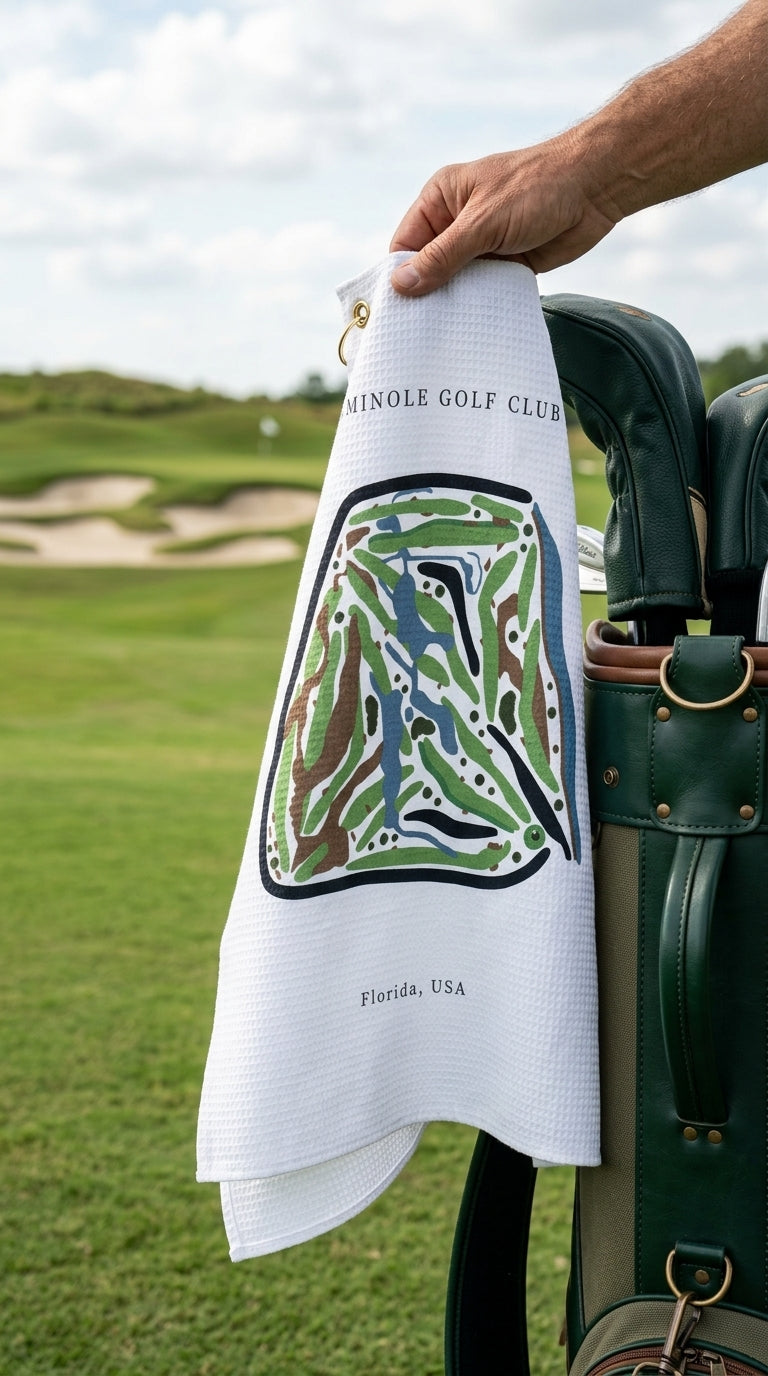 Seminole Golf Club Golf Course Prints, Florida | Golf Course Print Towels | Golf Course Microfiber