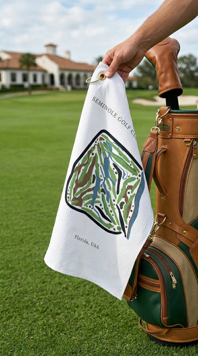 Seminole Golf Club Golf Course Prints, Florida | Golf Course Print Towels | Golf Course Microfiber