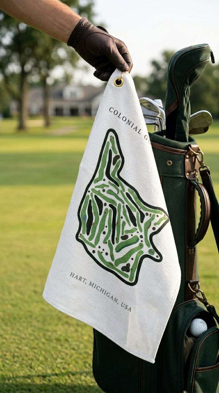 Colonial Golf Course Golf Course Prints, Michigan | Golf Course Print Towels | Golf Course Microfiber